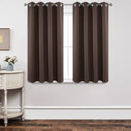 Joydeco Blackout Curtains 45 Inch Length 2 Panels Set, Thermal Insulated Long by JOYDECO