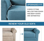 H.VERSAILTEX 2-Pieces Armchair Cover Chair Slipcovers - Image 7