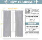 ChrisDowa Blackout Curtains 70 inches Wide - Image 5