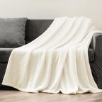 BEDELITE Fleece Blanket Twin Size Cream Throw Blankets - Image 6