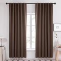 Deconovo Blackout Curtains, Thermal Insulated, W52 x L84 2 Panels, Back Tab by Deconovo