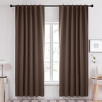 Deconovo Blackout Curtains, Thermal Insulated, W52 x L84 2 Panels, Back Tab by Deconovo