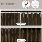 Pinch Pleated Linen Curtains 84 Inch Length 2 Panels Set, Light Filtering Linen - Image 3