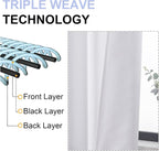 Simplebrand Ava Pure White Curtains - Image 5