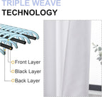 Simplebrand Pure White Light Filtering Curtains - Image 5
