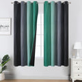 Estelar Textiler Black and Green Blackout Ombre Curtains by ESTELARTEXTILER