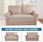 H.VERSAILTEX Velvet Stretch Individual Couch Cushion Cover Plush Slipcover - Image 3