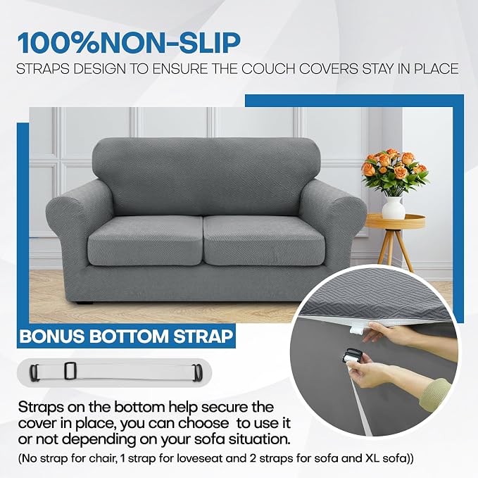 XINEAGE 2026 New 4 Pieces Couch Covers - Image 5