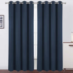 LEMOMO Navy Blue Blackout Curtains 52 x 84 inch/Set of 2 Curtain Panels Room by Lemomo