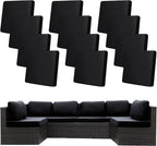 12 Pcs Stretch Patio Cushion Covers, Outdoor Couch Covers Replacement, Outdoor by BIETYONE