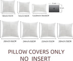 Fancy Homi 2 Packs Pure White Decorative Throw Pillow Covers 22x22 Inch - Image 7