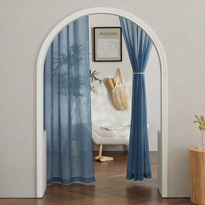 NICETOWN Flax Linen Sheer Curtains - Image 7