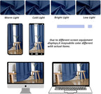 Simplebrand Ava Royal Blue Short Blackout Curtains - Image 9