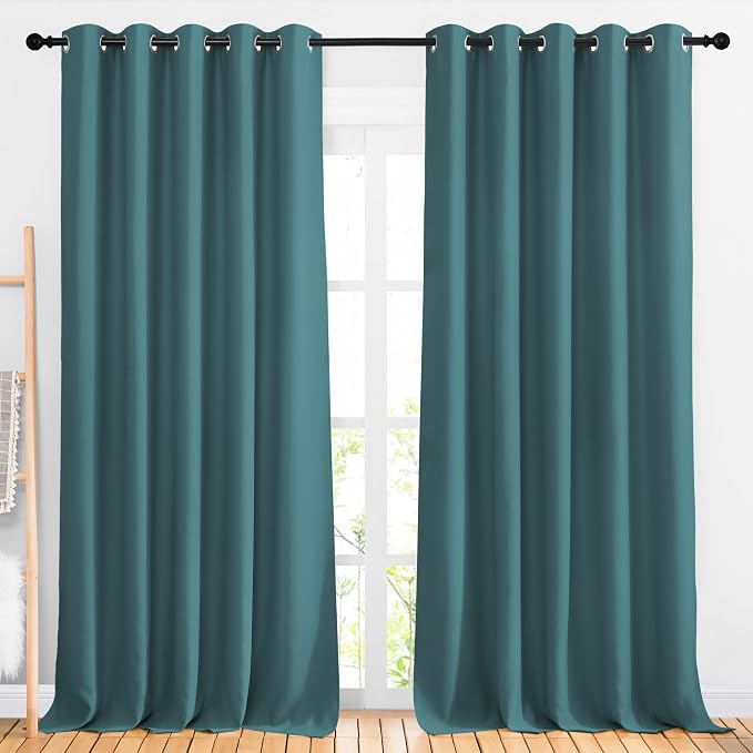 NICETOWN Blackout Room Divider Curtains 118 inches Long 2 Panels, Grommet by NICETOWN