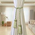 Fenghuangwu Curtain Tiebacks Handmade Decorative Curtain Holdbacks Rope - Image 3