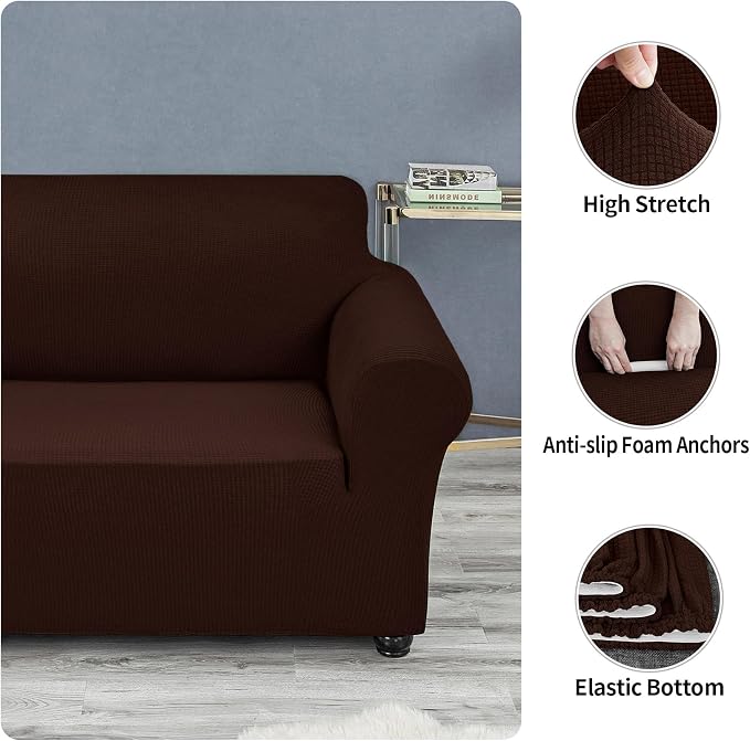 Joccun Stretch Loveseat Couch Cover Slipcover, 1-Piece Sofa Cover - Image 5