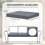 8Pcs Stretch Patio Cushion Covers, Outdoor Couch Covers Replacement, Outdoor - Image 2