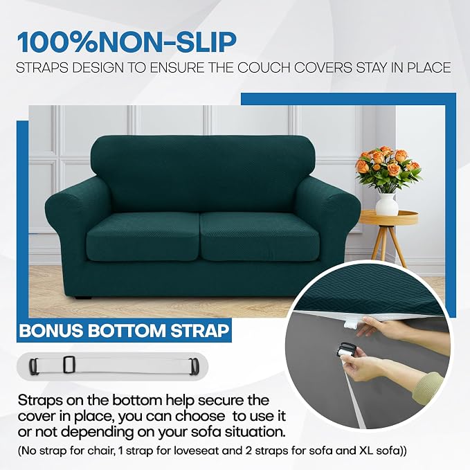 XINEAGE New 3 Pieces Couch Covers - Image 5