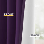 Yakamok 100% Blackout Curtain Panels 84 inches Cold and Light Blocking Drapes - Image 6