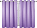 LEMOMO Lavender Blackout Curtains 52 x 54 Inch Length/Set of 2 Curtain - Image 2