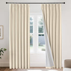 Joydeco Pinch Pleated Linen Curtains by JOYDECO