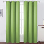 LEMOMO Light Green Blackout Curtains/42 x 84 Inch/Set of Two Panels Grommet by Lemomo