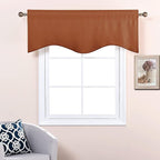 NICETOWN Burnt Orange Curtain Valance - Image 4