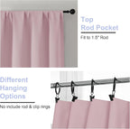 Simplebrand Ava Blush Blackout Curtains - Image 3
