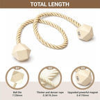 Hion Magnetic Curtain Tiebacks Beige 2pcs, Curtain Tiebacks Buckles Holdbacks - Image 2