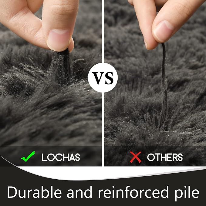 LOCHAS Ultra Soft Indoor Modern Area Rugs Fluffy Living Room Carpets - Image 6