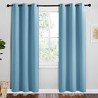NICETOWN Teal Blue Blackout Curtains 78 inches Length by NICETOWN