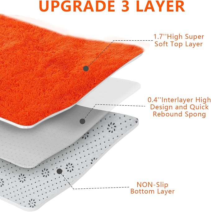Shag Area Rugs for Bedroom Living Room, Indoor Carpet Nursery Rugs for Kids - Image 4