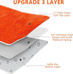 Orange Shag Area Rugs for Bedroom Living Room, 6X9 Ultra Soft Fluffy Area Rugs - Image 4