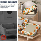 8Pcs Stretch Patio Cushion Covers, Outdoor Couch & Sofa Replacement Slipcovers - Image 5