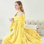 BEDELITE Fleece Blanket Twin Size Light Yellow Throw Blankets - Image 4