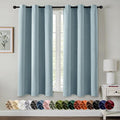 MIULEE Slate Blue Blackout Curtains by MIULEE