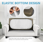 Leather Look Couch Cushion Covers Sofa Seat Slipcovers Sets Couches Furniture - Image 3