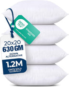 Utopia Bedding Throw Pillows – 20 x 20 Inches Down Alternative Pillows by UTOPIABEDDING