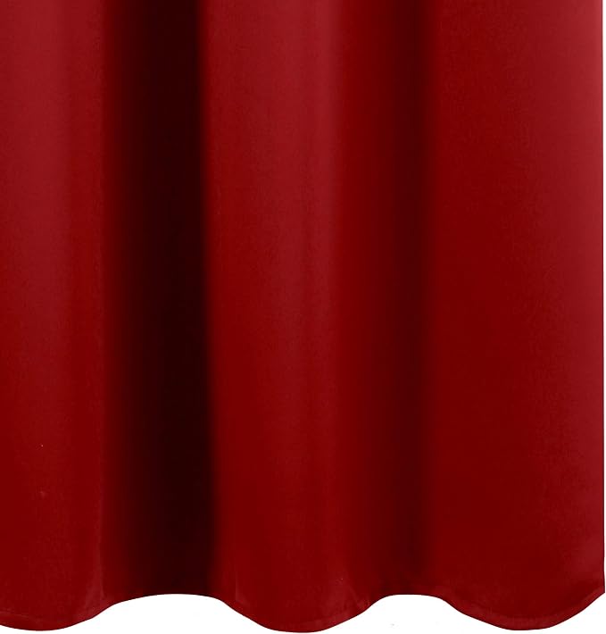 LEMOMO Red Thermal Blackout Curtains/52 x 54 Inch/Set of 2 Panels Room - Image 9