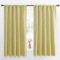 NICETOWN Blackout Curtains for Living Curtains, Paler Yellow, 52 by 63 Inch by NICETOWN