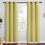 NICETOWN Paler Yellow Room Darkening Curtains by NICETOWN