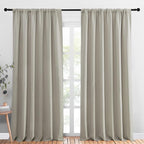 NICETOWN 2 Panels Blackout Curtains, Rod Pocket Thermal Insulated Drapess by NICETOWN