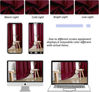 Simplebrand Ava Burgundy Blackout Curtains - Image 9