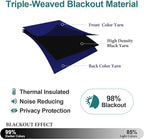 ChrisDowa Blackout Curtains 102 Inches Long 2 Panels Set - Image 4
