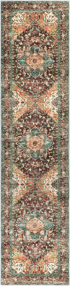 Yamaziot Washable Runner Rug, 2x8 Non-Slip Boho Vintage Hallway Rug Runner - Image 2