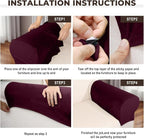 Couch Arm Covers 2 Pcs Sofa Armrest Covers Stretch Couch, Armrest Cover - Image 4