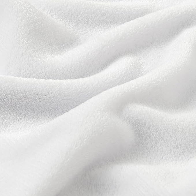 BEDELITE Fleece Blanket Twin Size White Throw Blanket - Image 4
