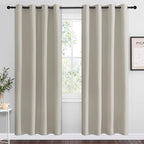 NICETOWN Natural Room Darkening Curtains 78" Long by NICETOWN