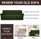 U-NICE HOME 4 Seater Stretch Couch Cover Sofa Cover Washable Sofa Slipcover - Image 5