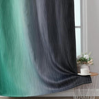 Estelar Textiler Black and Green Ombre Blackout Curtains 90 Inch Length - Image 6
